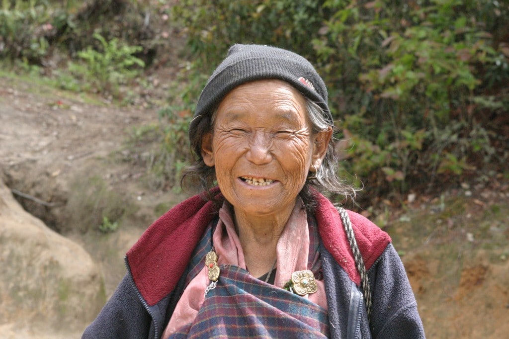 Bhutan - Bauersfrau