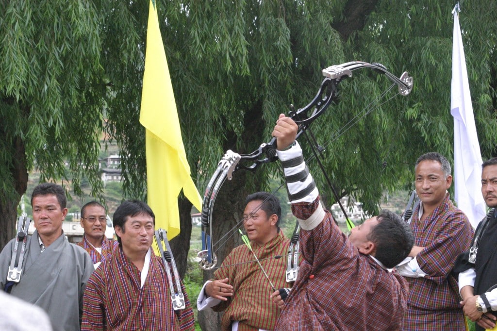 Bhutan-Bogenschiessen 1