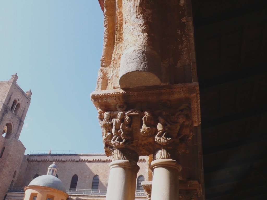 Sizilien - Monreale - Kreuzgang - Kapitel